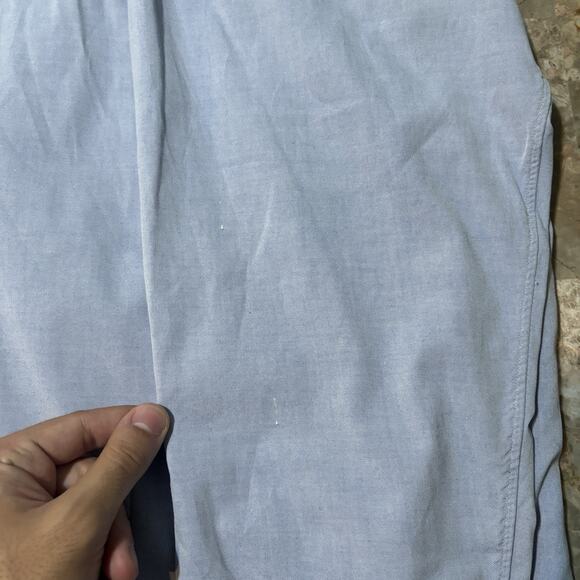 Gitman Bros Rochester Shirt Mens 19 36 Pinpoint Cotton Oxford Long Sleeve - Picture 9 of 12